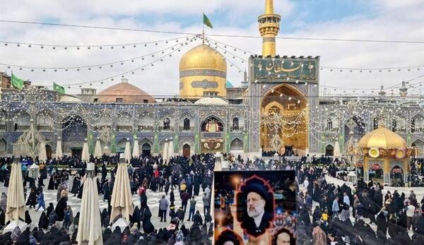 عکس مراسم خاکسپاری رئیسی