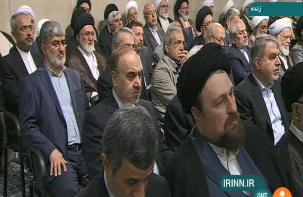 عکس احمدی نژاد در مراسم رئیسی