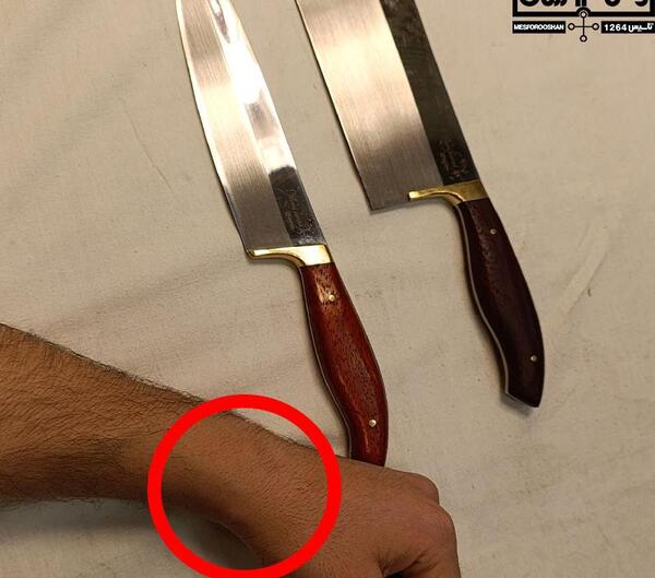 عکس چاقو دسته زنجانی
