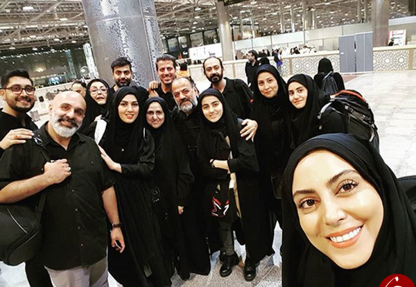 عکس دسته جمعی بازیگران از سرنوشت