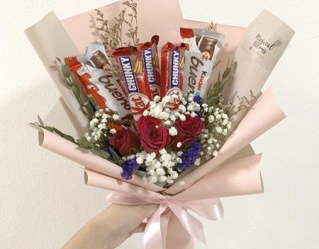 عکس دسته گل شیر کاکائو