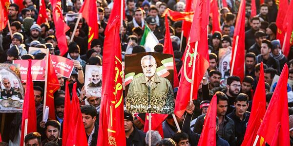 عکس مراسم خاکسپاری حاج قاسم سلیمانی