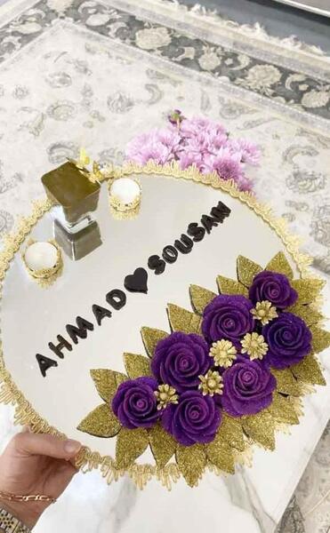 عکس تزیین حنا برای مراسم حنابندان