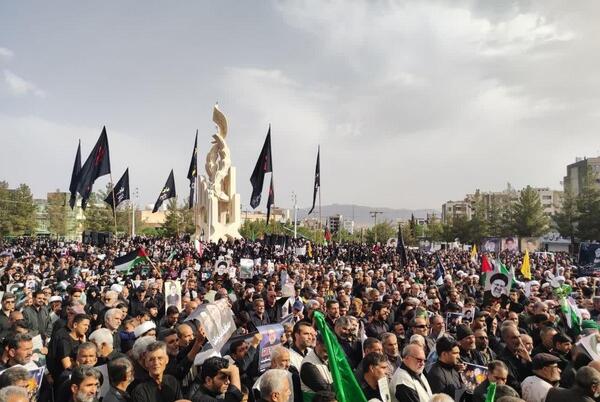 عکس مراسم تشییع جنازه رئیسی