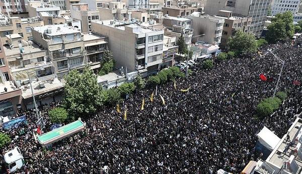 عکس مراسم تشییع جنازه رئیسی
