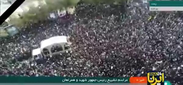 عکس مراسم تشییع رئیس جمهور
