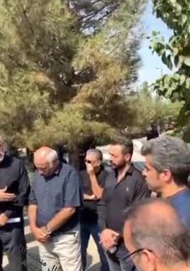 عکس مراسم خاکسپاری پدر نسرین مقانلو