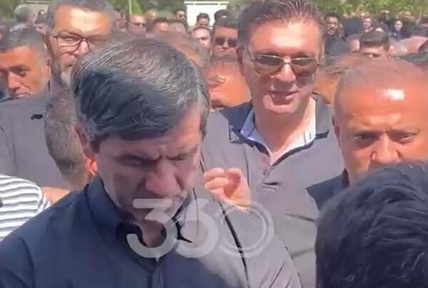 عکس مراسم ختم مادر کریم باقری