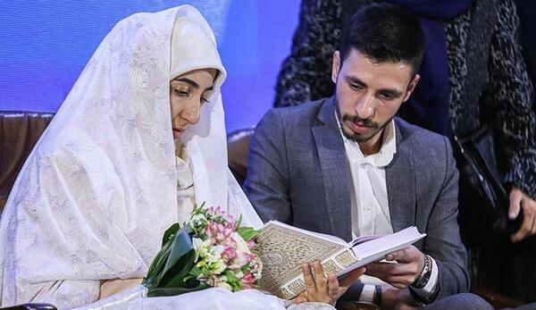 عکس مراسم عقد مذهبی