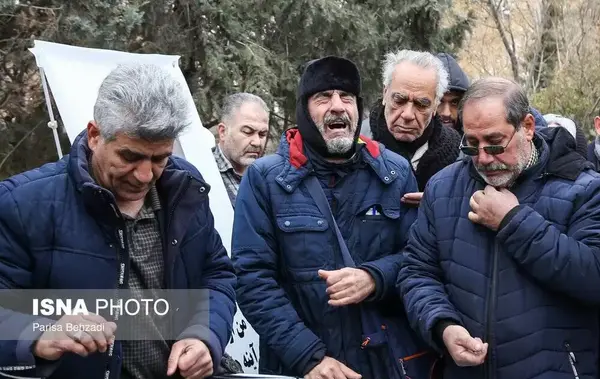 عکس مراسم خاکسپاری گلشیفته فراهانی در خارج از کشور