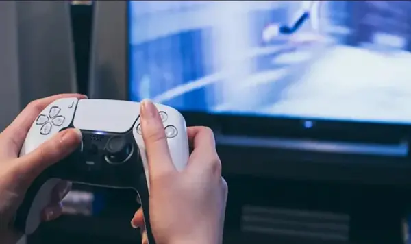 عکس دسته ps5 آبی