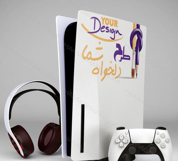 عکس دسته ps5 نقاشی