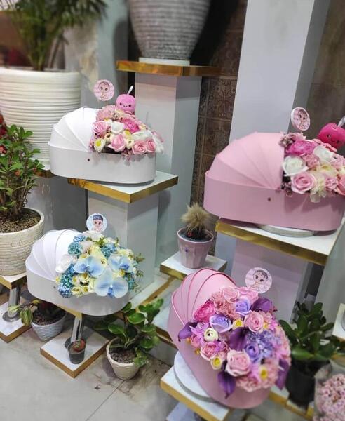 عکس دسته گل نوزاد پسر