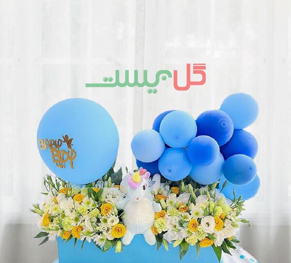 عکس دسته گل نوزاد پسر