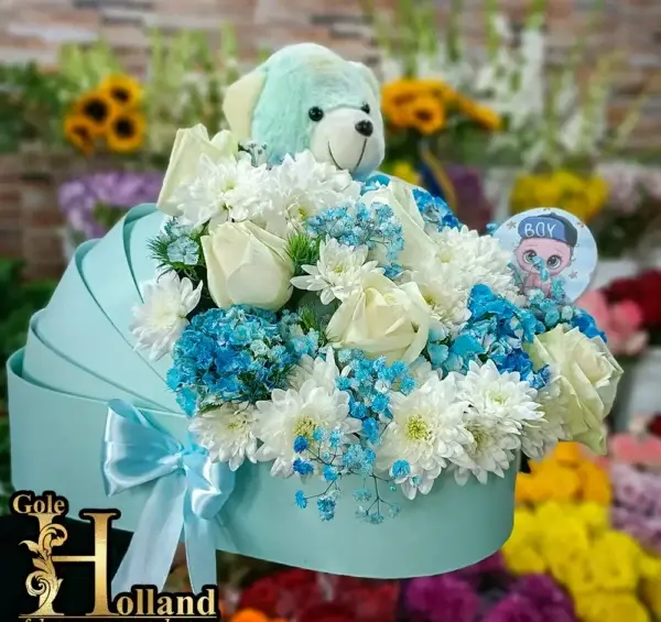 عکس دسته گل نوزاد پسر