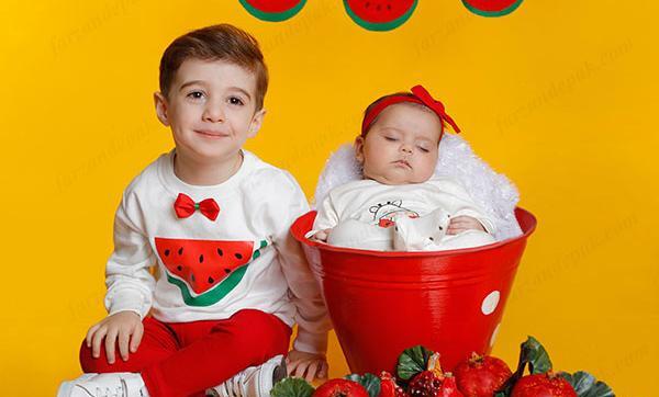 عکس دسته جمعی نوزاد
