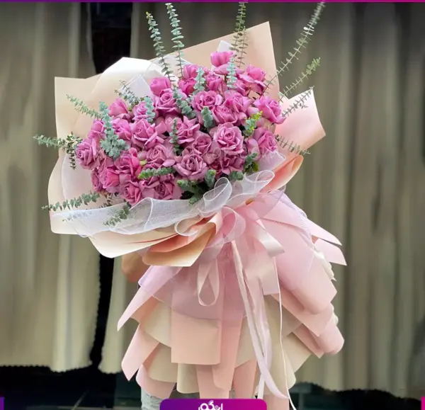 عکس دسته گل رز واقعی