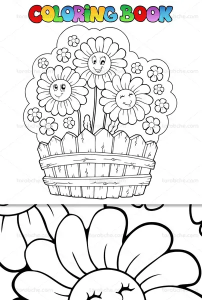 عکس نقاشی دسته گل عروس