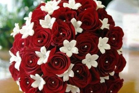 عکس نقاشی دسته گل عروس