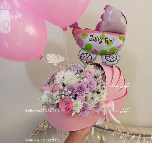 عکس دسته گل برای نوزاد