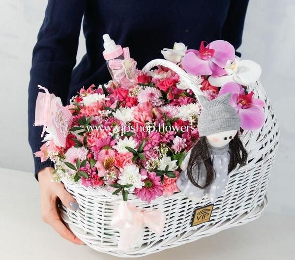 عکس دسته گل برای نوزاد پسر