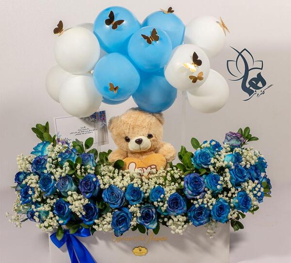 عکس دسته گل برای نوزاد پسر