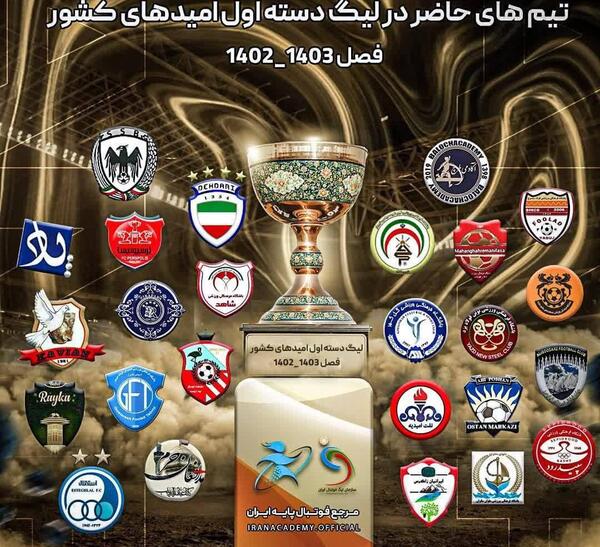 عکس جام لیگ دسته دوم
