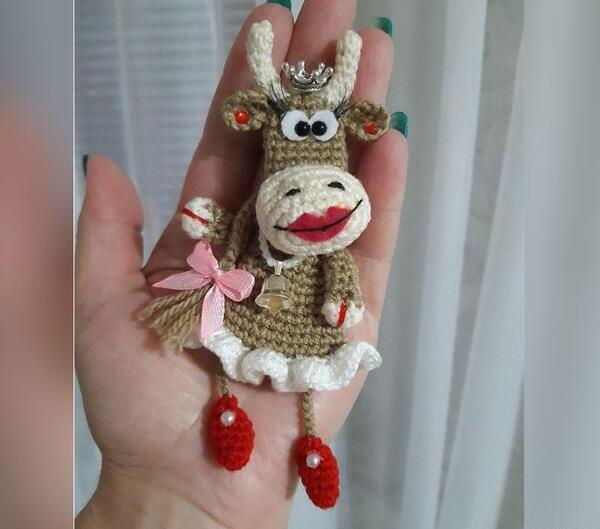 عکس دسته کلید بافتنی