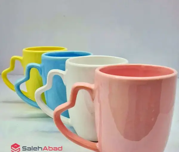 عکس ماگ دسته قلبی