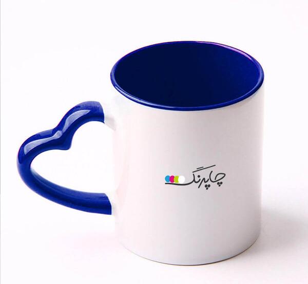 عکس ماگ دسته قلبی