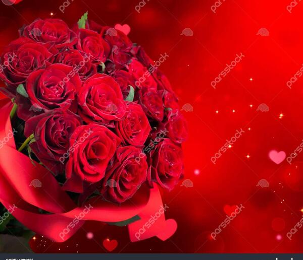 عکس دسته گل و قلب