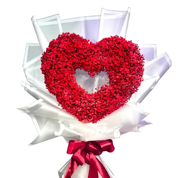 عکس دسته گل و قلب