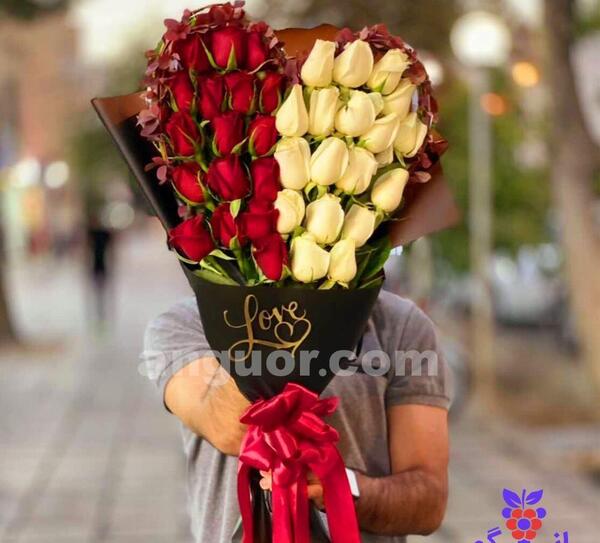 عکس عاشقانه دسته گل