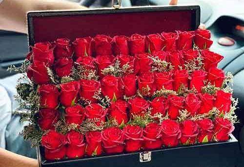 عکس عاشقانه دسته گل