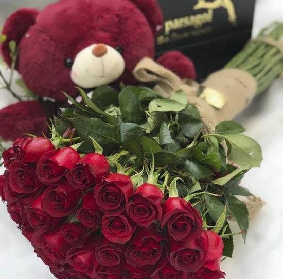 عکس دسته گل با متن عاشقانه