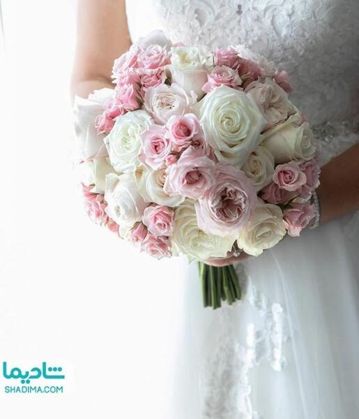 عکس عروس و دسته گل