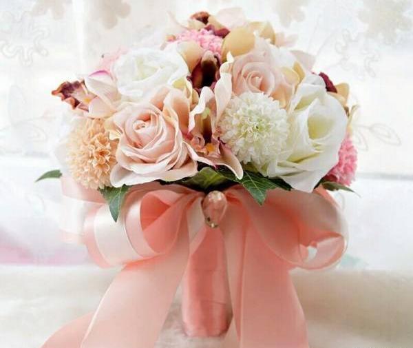 عکس عروس و دسته گل