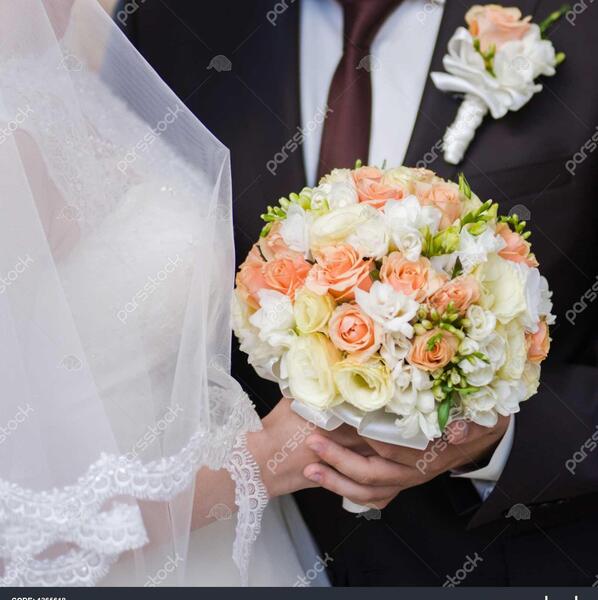 عکس دسته گل عروس داماد