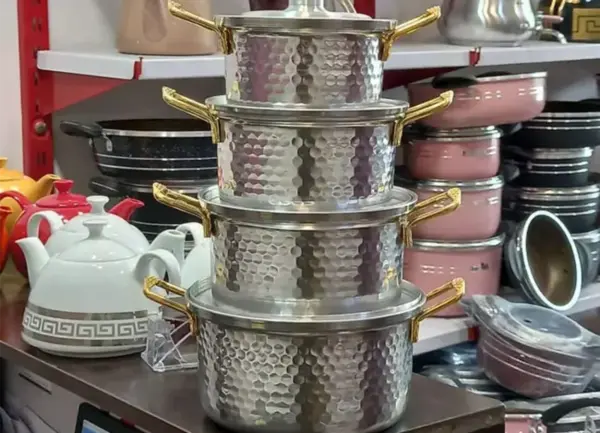 عکس قابلمه دسته طلایی