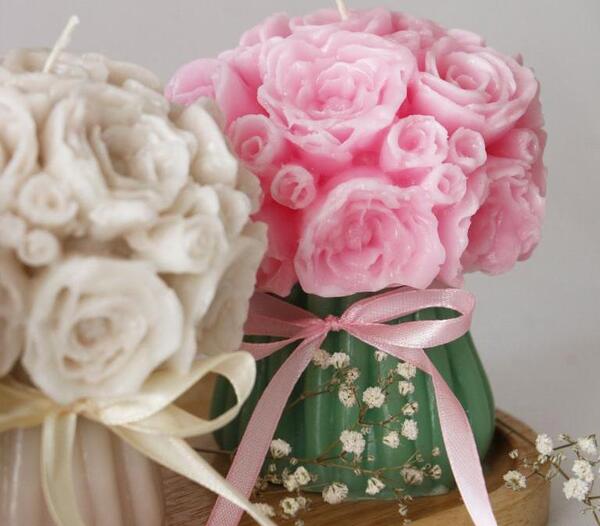 عکس دسته گل شمعی