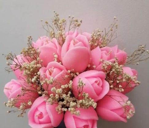 عکس دسته گل شمعی