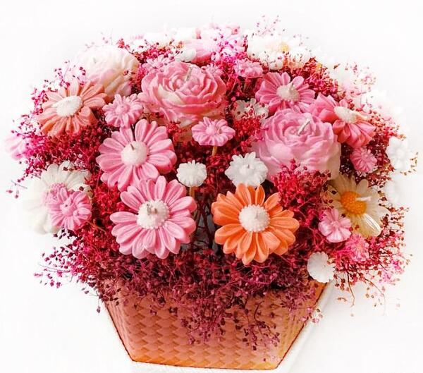 عکس دسته گل شمعی