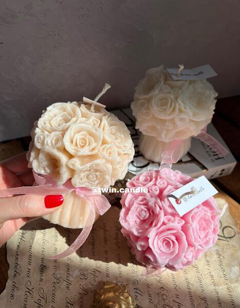 عکس دسته گل شمع
