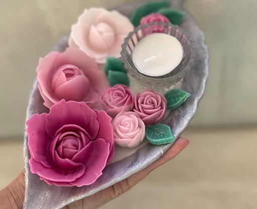 عکس دسته گل شمع