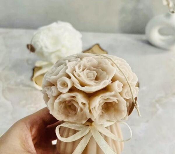 عکس دسته گل شمع