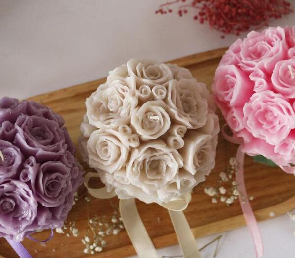 عکس دسته گل شمع