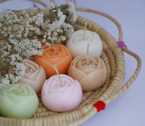 عکس دسته گل شمع