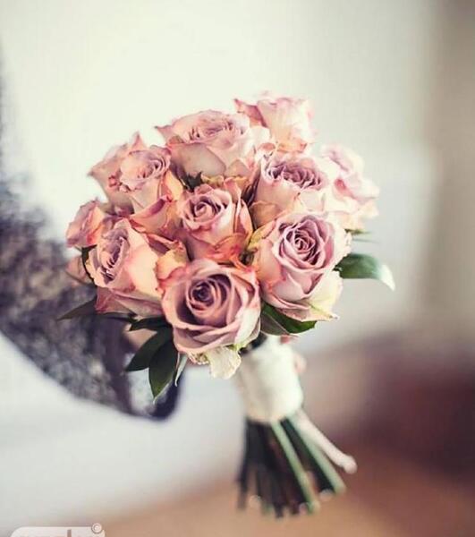عکس دسته گل عروس رنگی