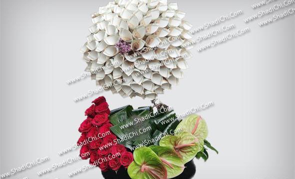 عکس دسته گل با دلار