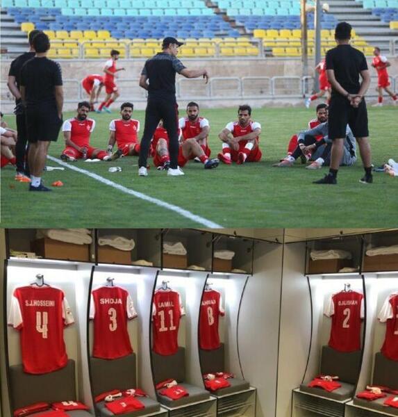 عکس دسته جمعی از بازیکنان پرسپولیس